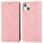 For iPhone 15 Magnetic Auto-absorbed PU Leather Phone Case Support Stand Wallet Cover