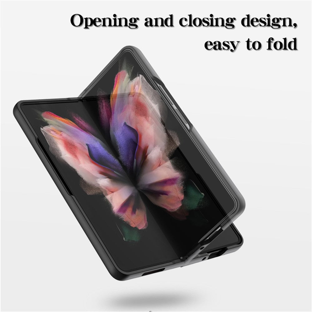 Til Samsung Galaxy Z Fold5 5G Hærdet Glas Telefoncover Gradient Farve PC+TPU Beskyttelsescover