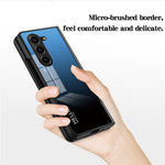 Til Samsung Galaxy Z Fold5 5G Hærdet Glas Telefoncover Gradient Farve PC+TPU Beskyttelsescover