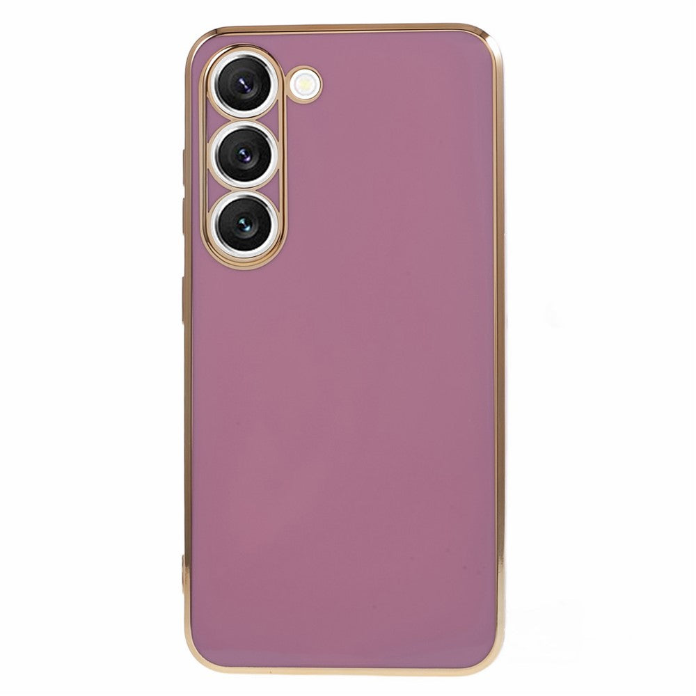 Shockproof TPU Phone Case for Samsung Galaxy S22 5G Electroplating 6D Glossy Phone Cover