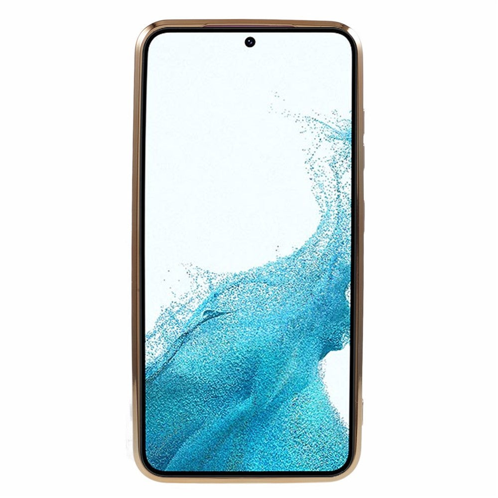 Shockproof TPU Phone Case for Samsung Galaxy S22 5G Electroplating 6D Glossy Phone Cover