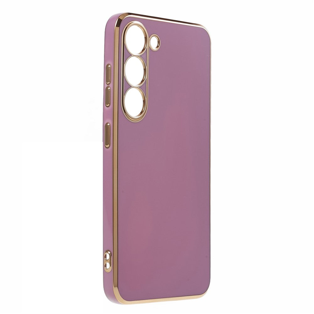 Shockproof TPU Phone Case for Samsung Galaxy S22 5G Electroplating 6D Glossy Phone Cover