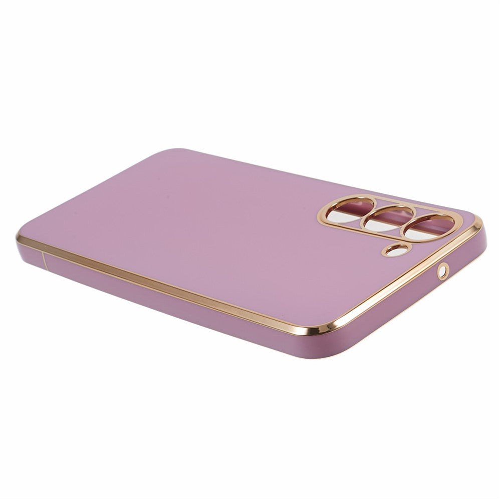Shockproof TPU Phone Case for Samsung Galaxy S22 5G Electroplating 6D Glossy Phone Cover