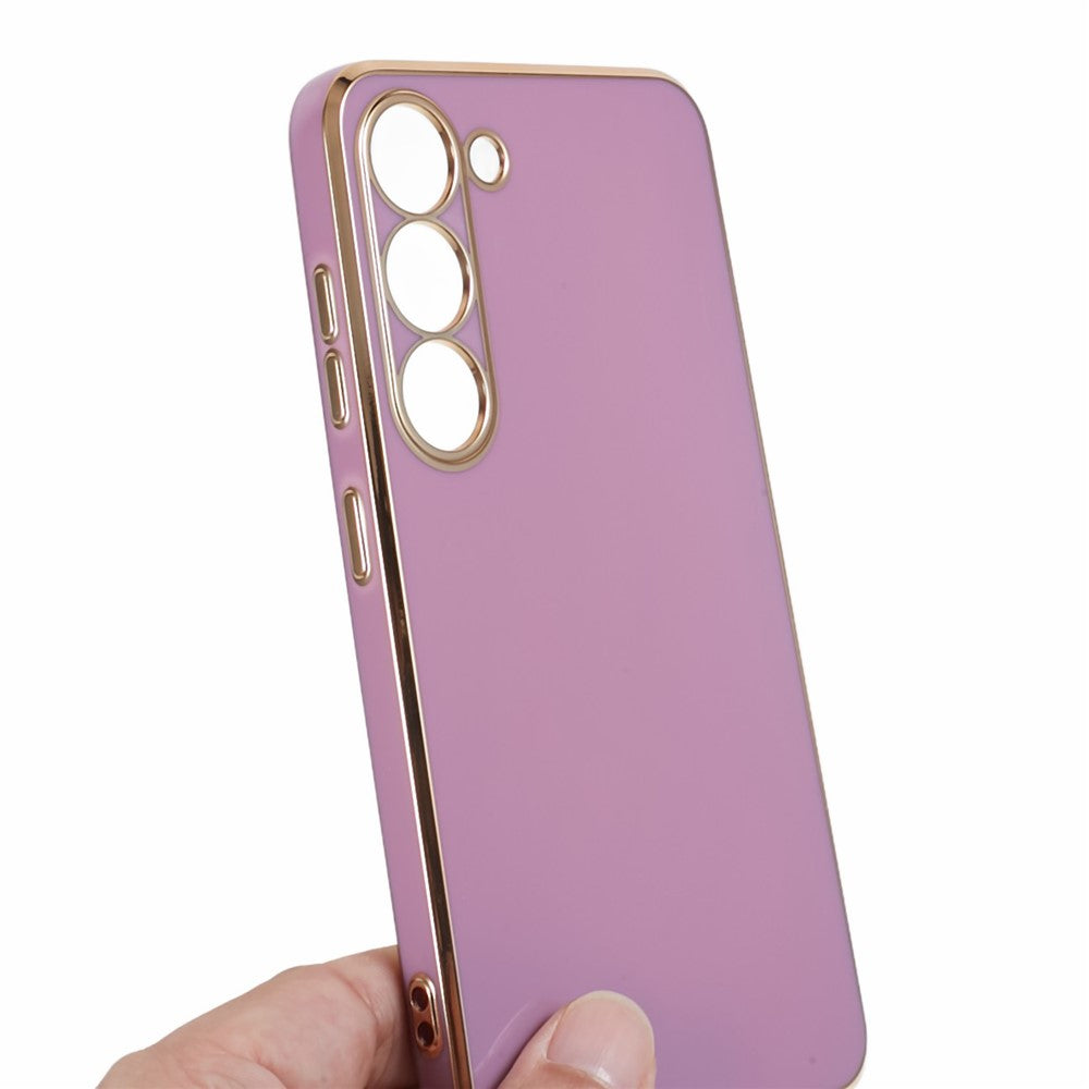Shockproof TPU Phone Case for Samsung Galaxy S22 5G Electroplating 6D Glossy Phone Cover