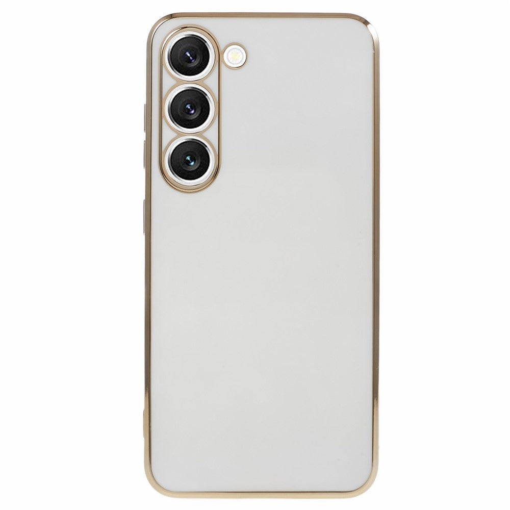 Shockproof TPU Phone Case for Samsung Galaxy S22 5G Electroplating 6D Glossy Phone Cover