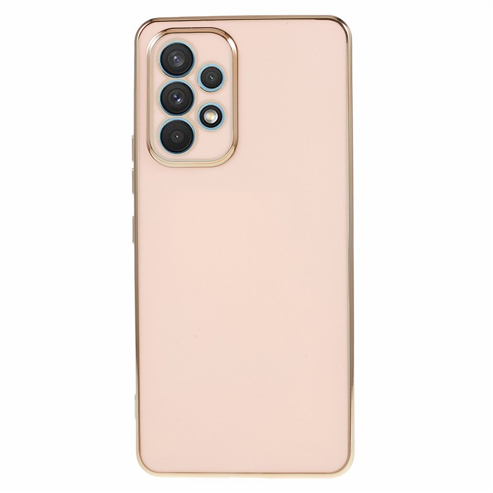 For Samsung Galaxy A33 5G Glossy Shockproof Protective Case 6D Electroplating TPU Phone Cover