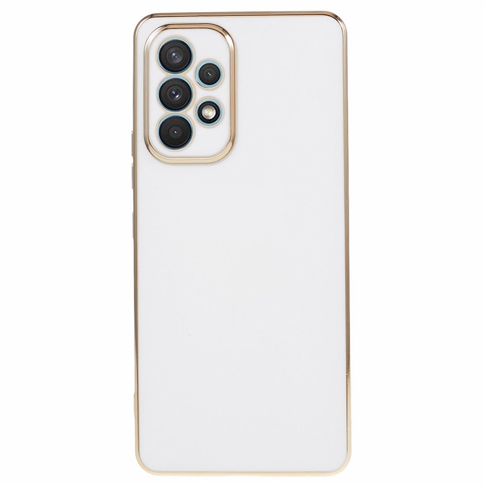 For Samsung Galaxy A33 5G Glossy Shockproof Protective Case 6D Electroplating TPU Phone Cover