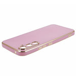 Soft TPU Case for Samsung Galaxy S23 FE , Glossy 6D Electroplating Phone Protective Back Cover