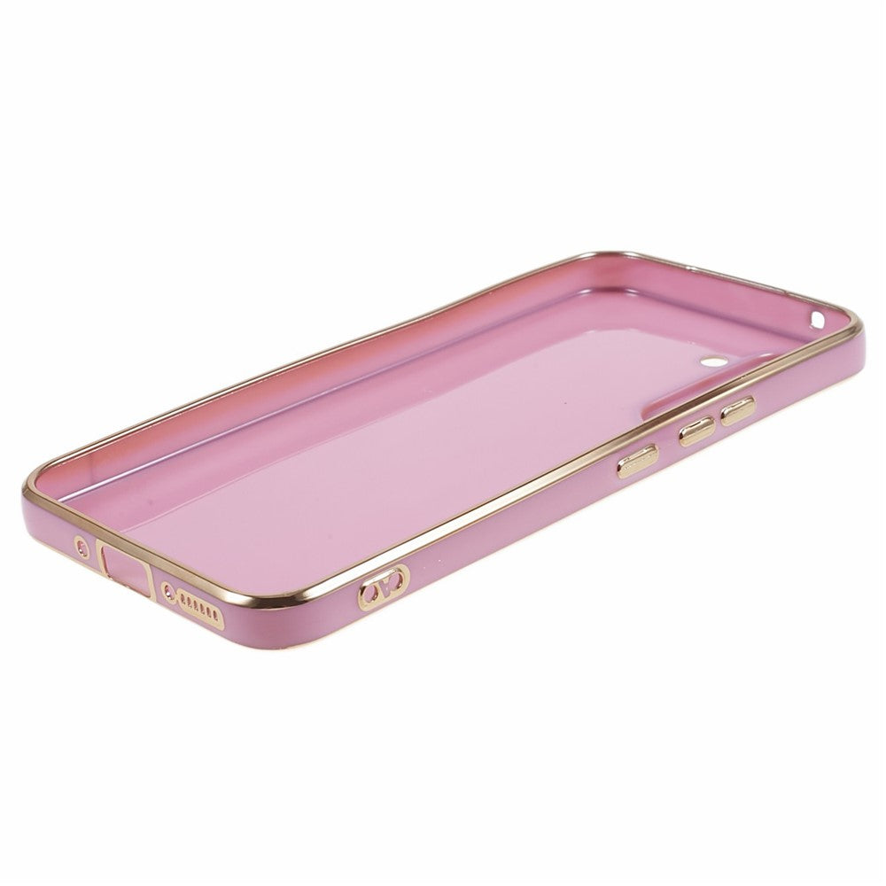 Soft TPU Case for Samsung Galaxy S23 FE , Glossy 6D Electroplating Phone Protective Back Cover