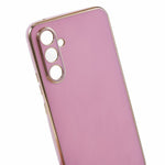Soft TPU Case for Samsung Galaxy S23 FE , Glossy 6D Electroplating Phone Protective Back Cover