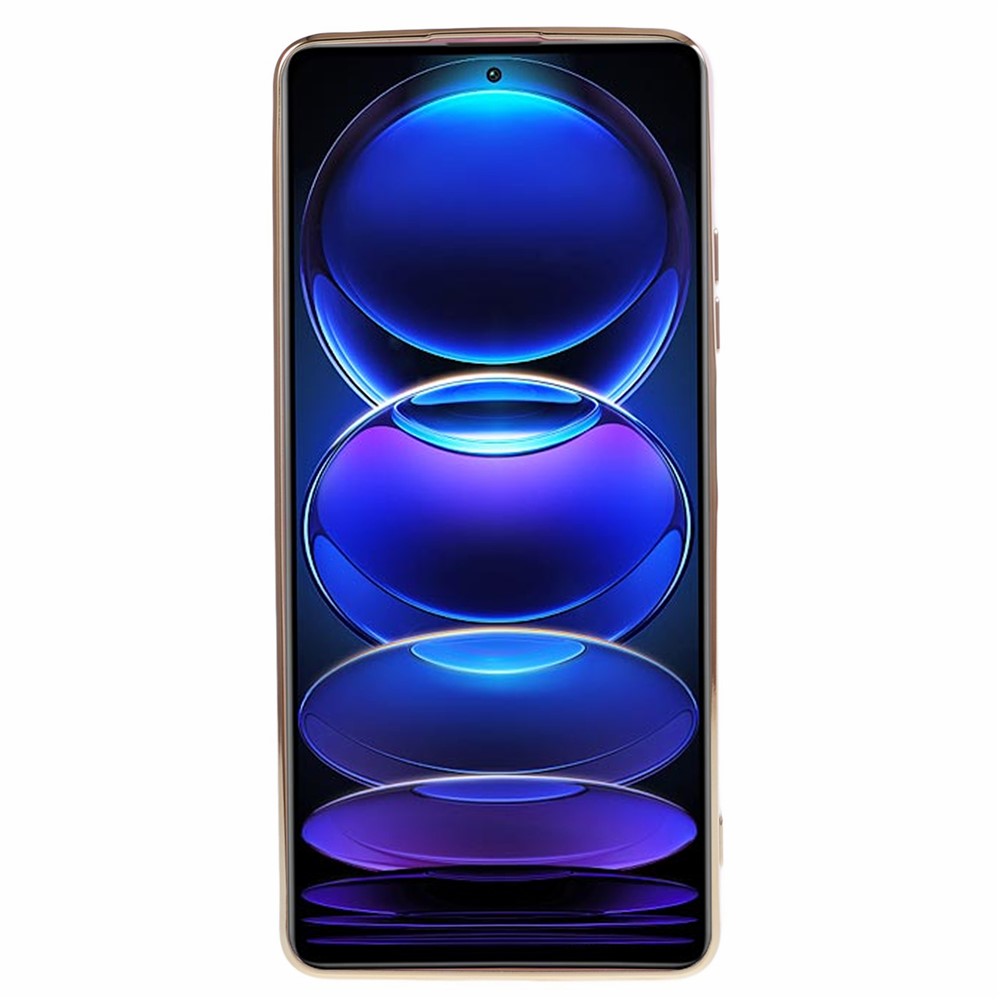 For Xiaomi Redmi Note 12 Pro 5G Glossy TPU Phone Case Camera Protection 6D Electroplating Cover
