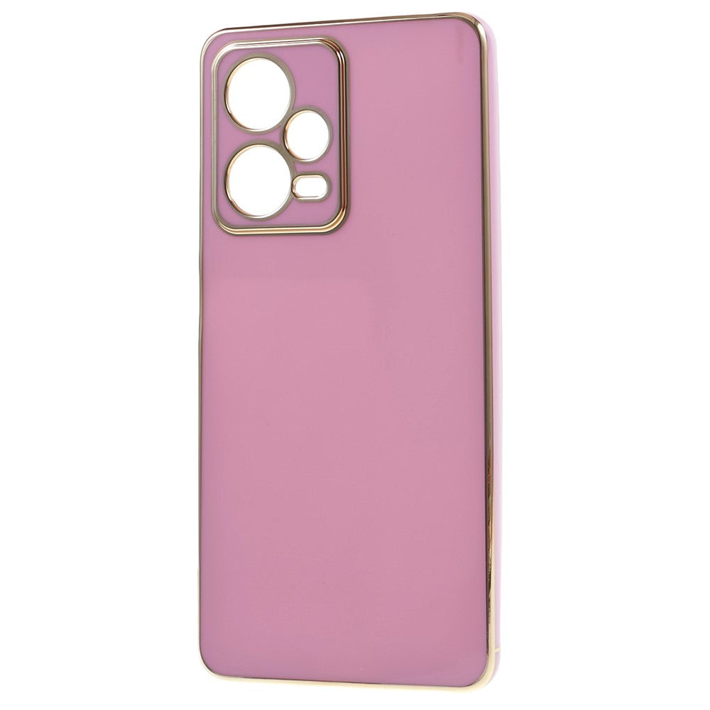 For Xiaomi Redmi Note 12 Pro 5G Glossy TPU Phone Case Camera Protection 6D Electroplating Cover