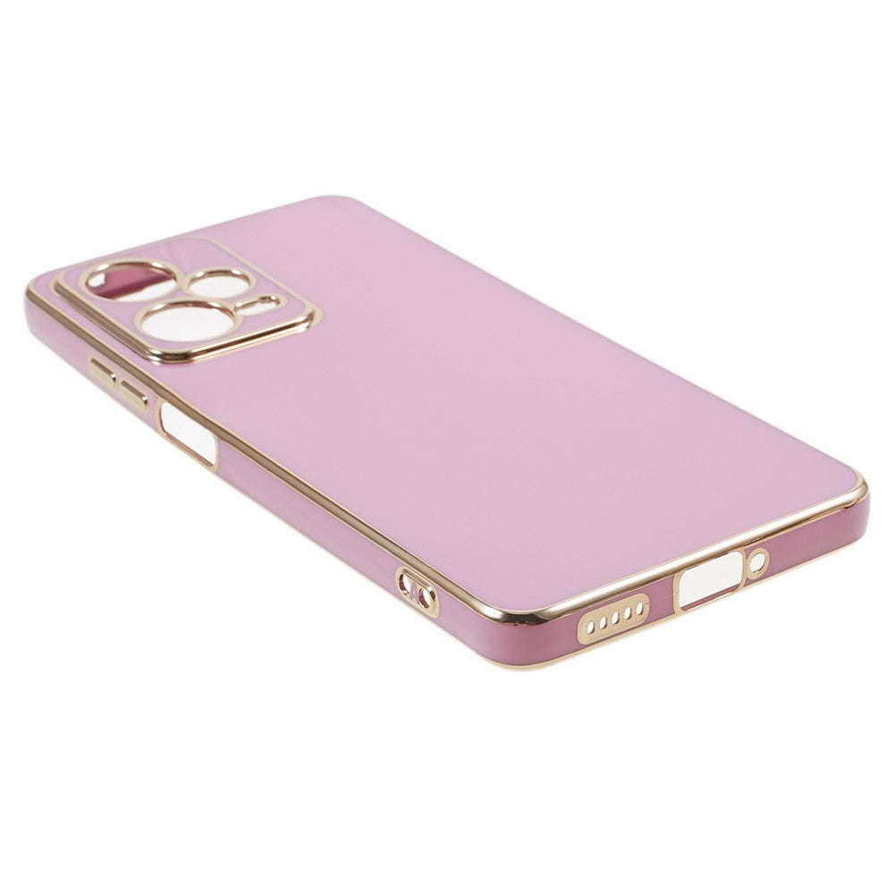 For Xiaomi Redmi Note 12 Pro 5G Glossy TPU Phone Case Camera Protection 6D Electroplating Cover