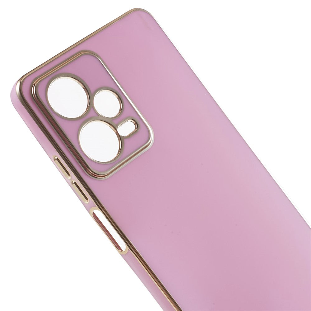 For Xiaomi Redmi Note 12 Pro 5G Glossy TPU Phone Case Camera Protection 6D Electroplating Cover
