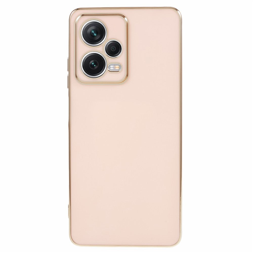 For Xiaomi Redmi Note 12 Pro 5G Glossy TPU Phone Case Camera Protection 6D Electroplating Cover