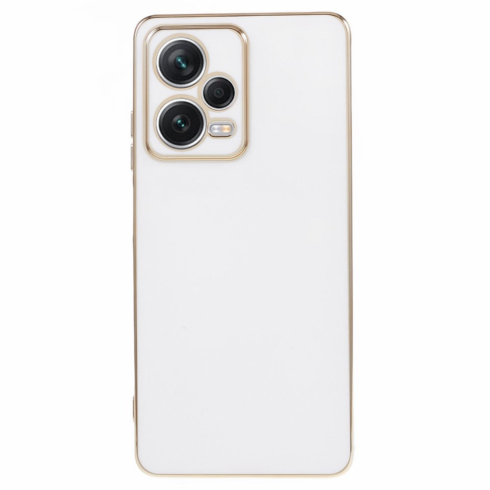 For Xiaomi Redmi Note 12 Pro 5G Glossy TPU Phone Case Camera Protection 6D Electroplating Cover