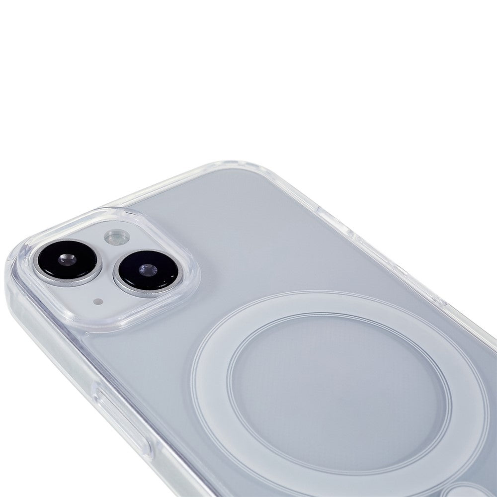 For iPhone 15 Plus Clear Magnetic Phone Case Compatible with MagSafe Acrylic + TPU Drop-proof Cover