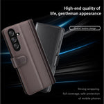 For Samsung Galaxy F34 5G / M34 5G Case Genuine Split Leather Phone Cover with Wallet Stand
