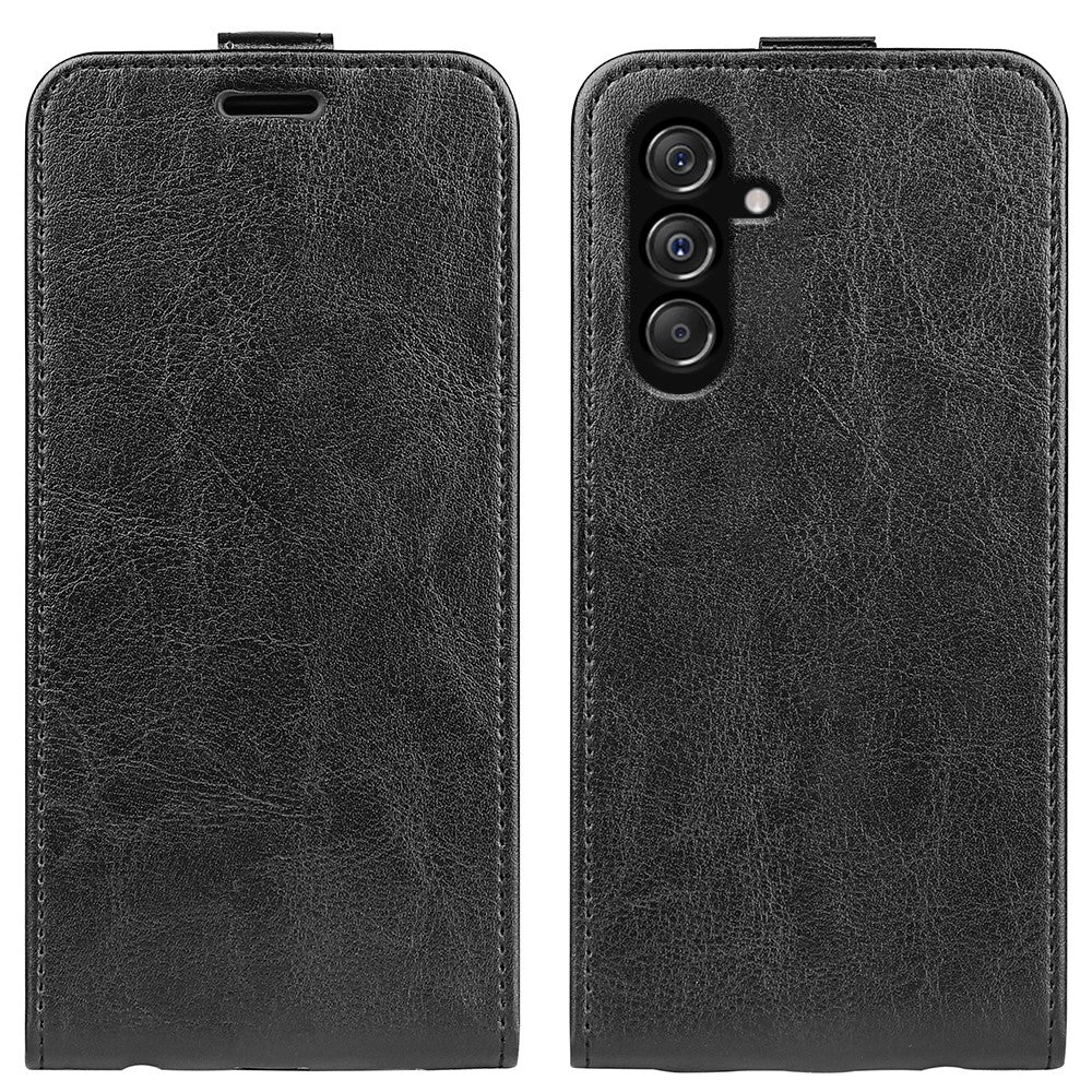 Samsung Galaxy F34 5G / M34 5G Vertikalt Flip Läderfodral Korthållare Crazy Horse Texture Cover