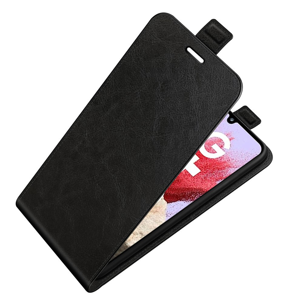 Samsung Galaxy F34 5G / M34 5G Vertikalt Flip Läderfodral Korthållare Crazy Horse Texture Cover