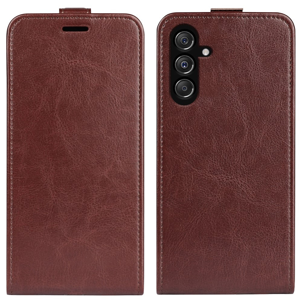 Samsung Galaxy F34 5G / M34 5G Vertikalt Flip Läderfodral Korthållare Crazy Horse Texture Cover