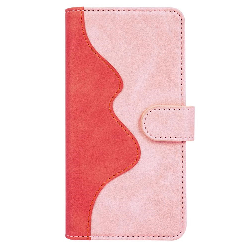 Dobbeltfarvet Sammenflettet Telefoncover til Samsung Galaxy F34 5G / M34 5G Læderpung Stativ Ridsefast Cover