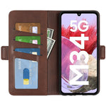 For Samsung Galaxy F34 5G / M34 5G Calf Texture Phone Case Supporting Stand Wallet Leather Phone Cover
