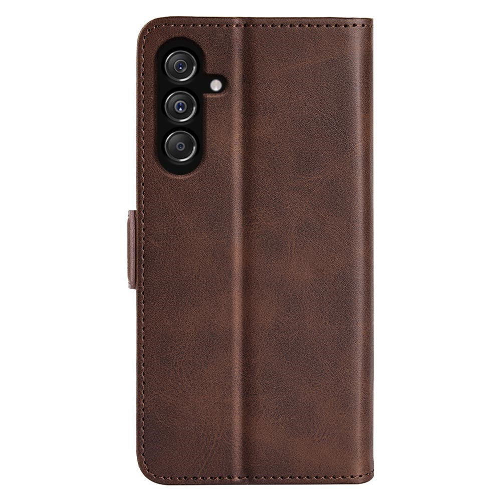For Samsung Galaxy F34 5G / M34 5G Calf Texture Phone Case Supporting Stand Wallet Leather Phone Cover