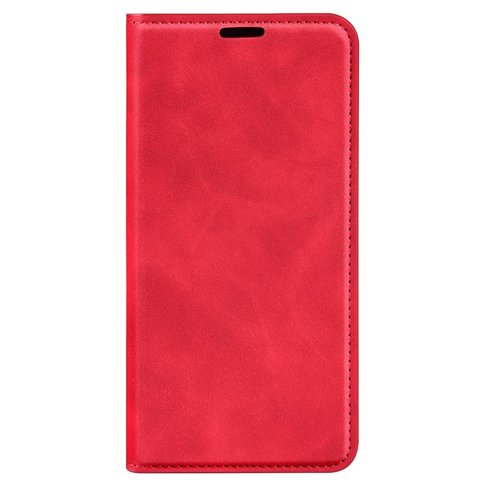Samsung Galaxy F34 5G / M34 5G ridsefast Skin-touch-etui i PU-læder med stativ, mobilcover