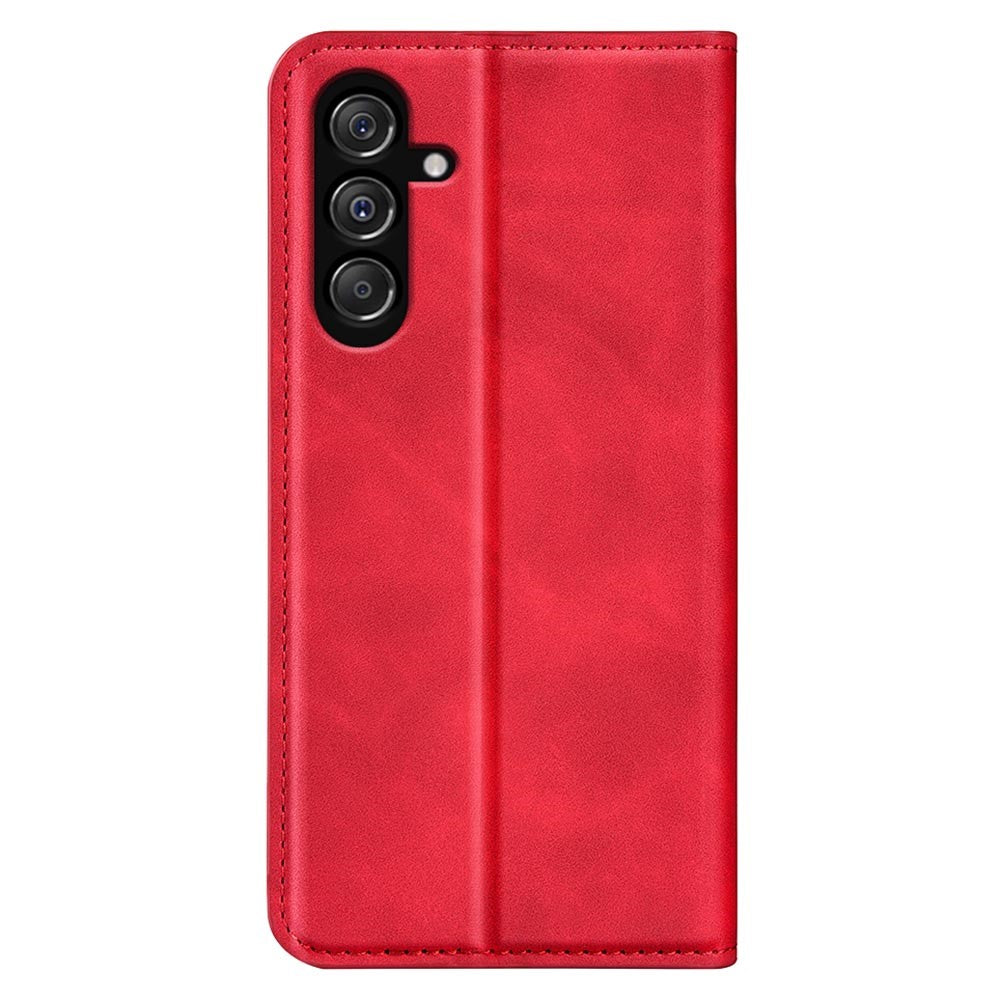 Samsung Galaxy F34 5G / M34 5G ridsefast Skin-touch-etui i PU-læder med stativ, mobilcover