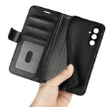 For Samsung Galaxy F34 5G / M34 5G Anti-Scratch PU Leather Cell Phone Cover Stand Crazy Horse Texture Wallet Case