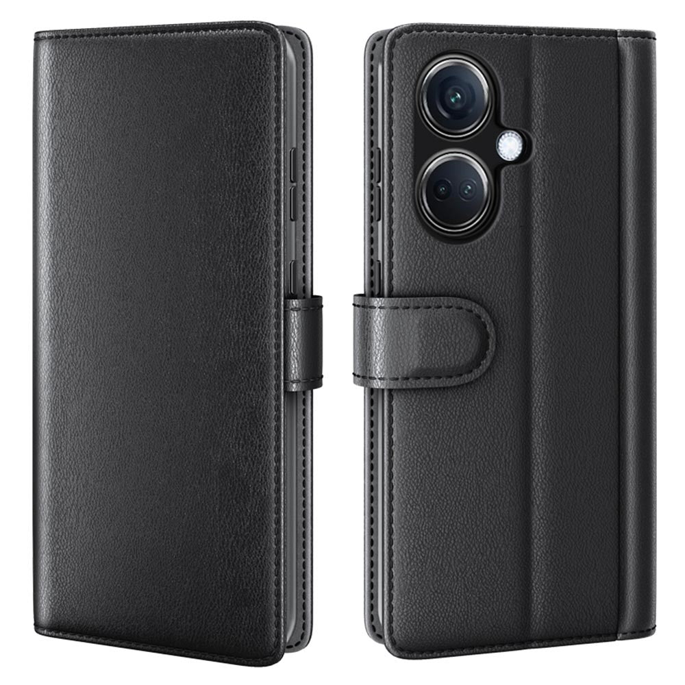 For Oppo K11 5G Case Genuine Split Leather Phone Cover with Wallet Stand