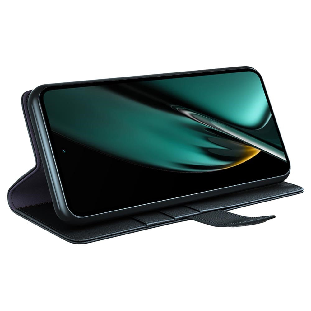 For Oppo K11 5G Case Genuine Split Leather Phone Cover with Wallet Stand