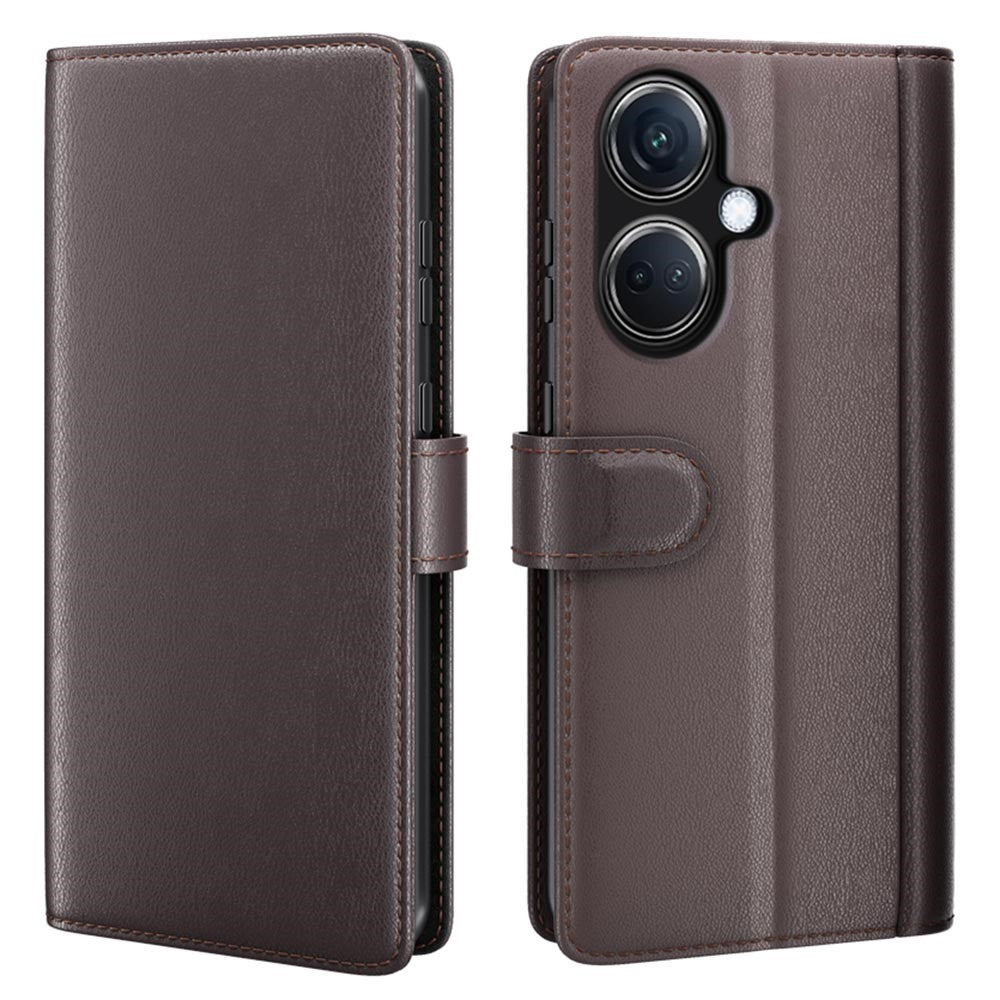 For Oppo K11 5G Case Genuine Split Leather Phone Cover with Wallet Stand