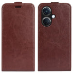 Til Oppo K11 5G PU læderetui kortholder Crazy Horse tekstur vertikalt flip telefoncover