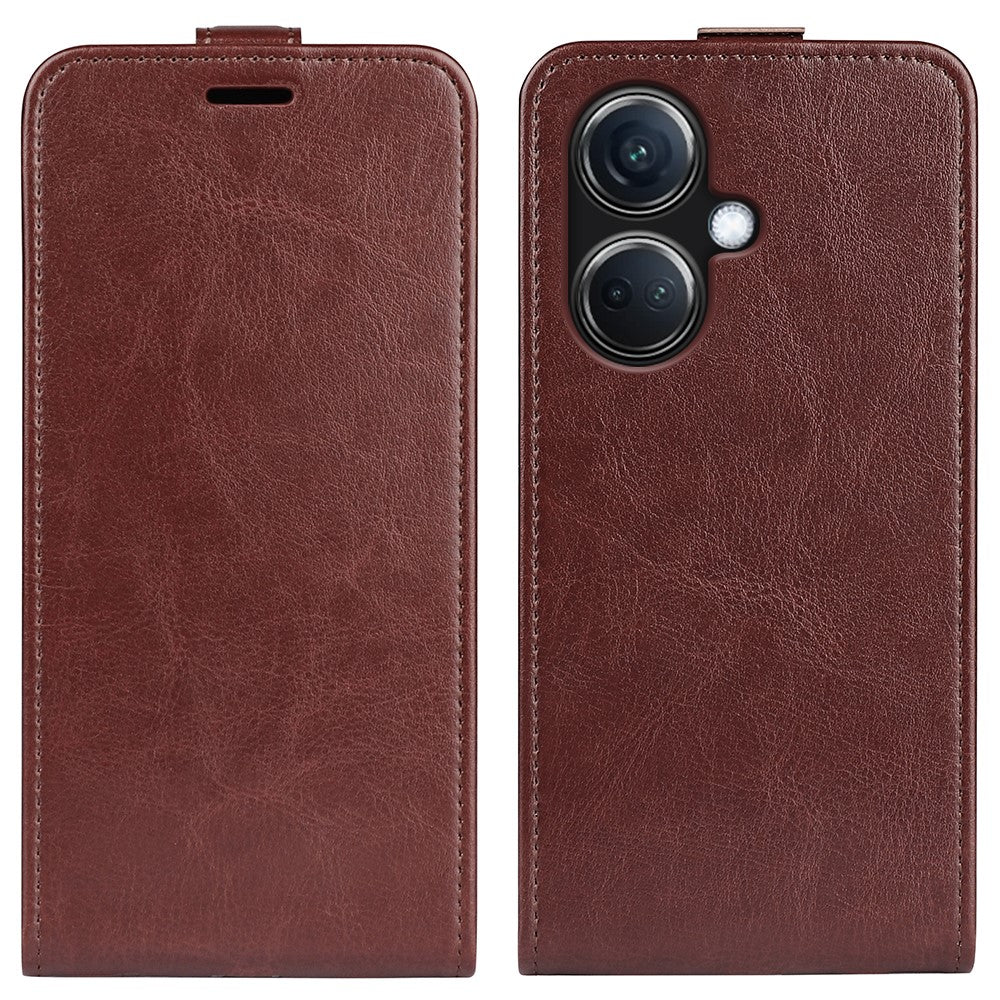 For Oppo K11 5G PU Leather Case Card Holder Crazy Horse Texture Vertical Flip Phone Cover