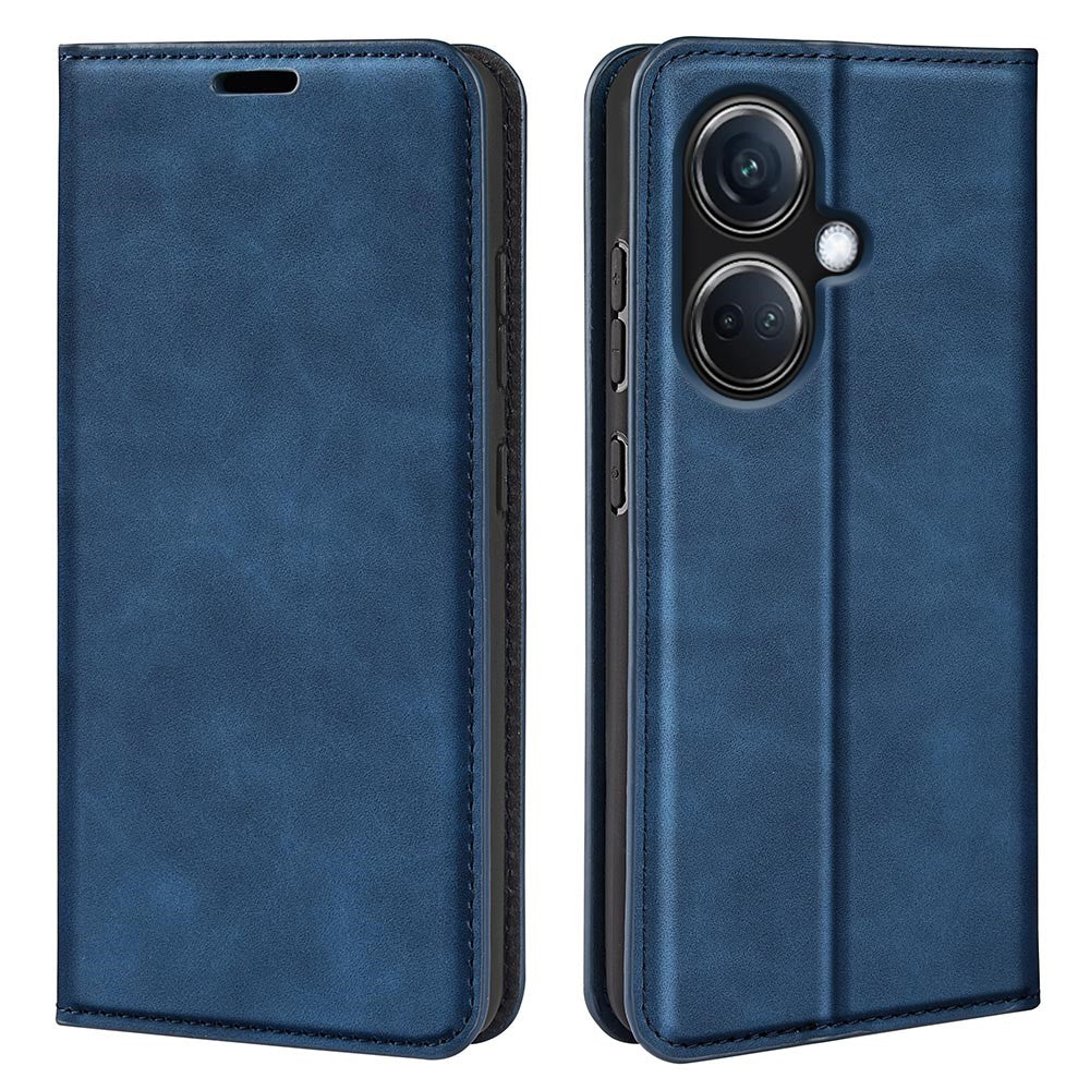 For Oppo K11 5G Skin-touch Wallet Stand Phone Cover Slim-Fit Shockproof TPU + PU Leather Phone Case