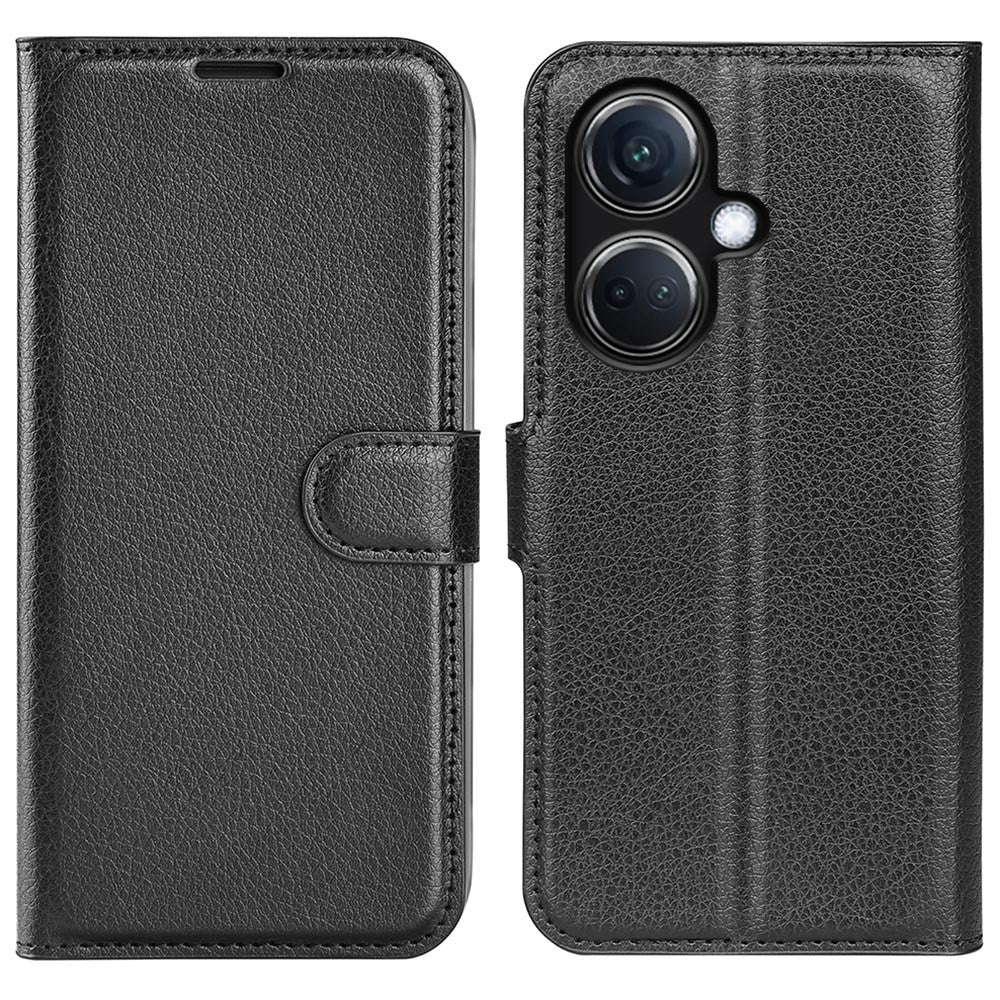 Phone Case For Oppo K11 5G Wallet Litchi Texture Shell Anti-Scratch Stand PU Leather Phone Cover