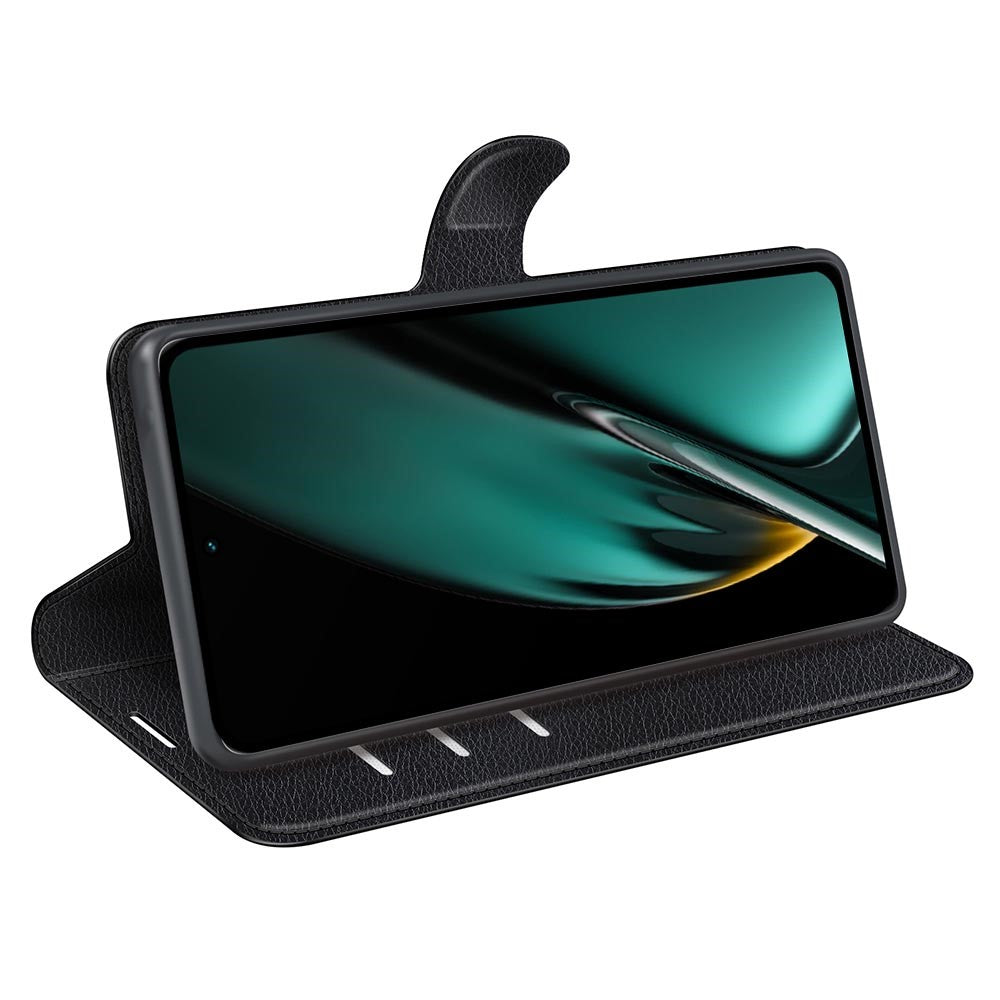 Phone Case For Oppo K11 5G Wallet Litchi Texture Shell Anti-Scratch Stand PU Leather Phone Cover