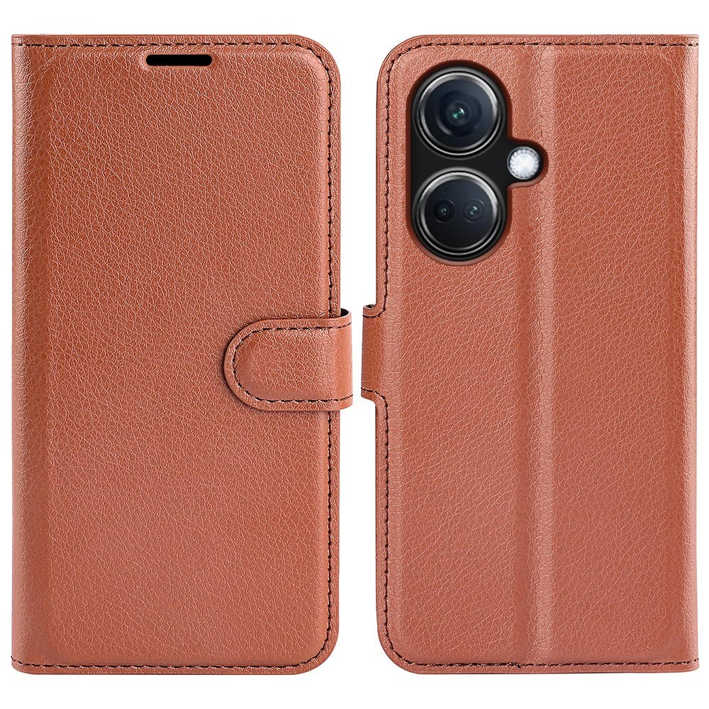 Phone Case For Oppo K11 5G Wallet Litchi Texture Shell Anti-Scratch Stand PU Leather Phone Cover