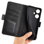 For Oppo K11 5G Phone Stand Case Wallet Leather Phone Cover Calf Texture Magnetic Closure Shell