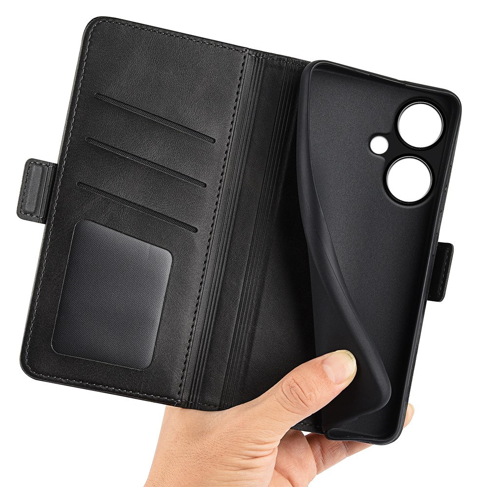 For Oppo K11 5G Phone Stand Case Wallet Leather Phone Cover Calf Texture Magnetic Closure Shell