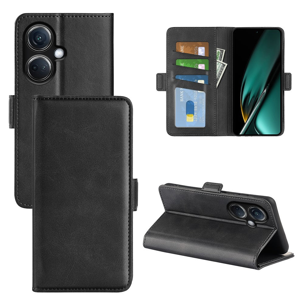 For Oppo K11 5G Phone Stand Case Wallet Leather Phone Cover Calf Texture Magnetic Closure Shell