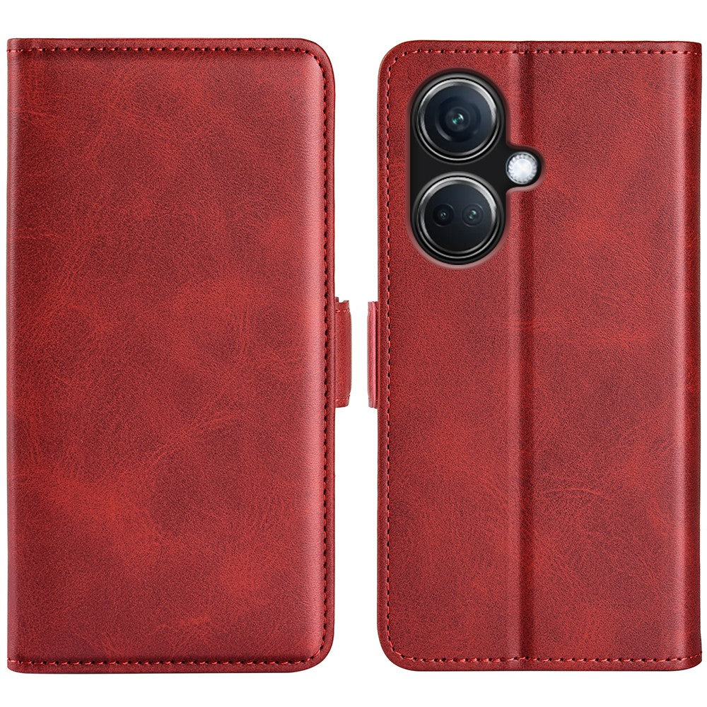 For Oppo K11 5G Phone Stand Case Wallet Leather Phone Cover Calf Texture Magnetic Closure Shell