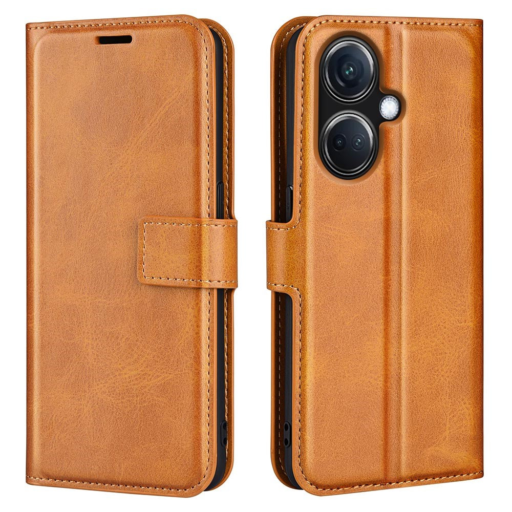 For Oppo K11 5G Magnetic Closure Cover Wallet Stand Full Protection PU Leather Case Calf Texture Phone Shell