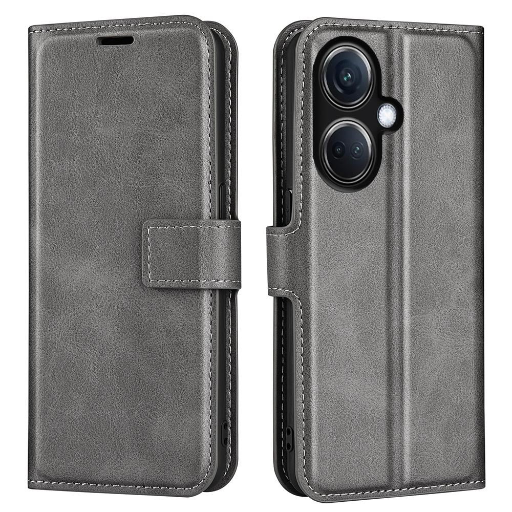 For Oppo K11 5G Magnetic Closure Cover Wallet Stand Full Protection PU Leather Case Calf Texture Phone Shell