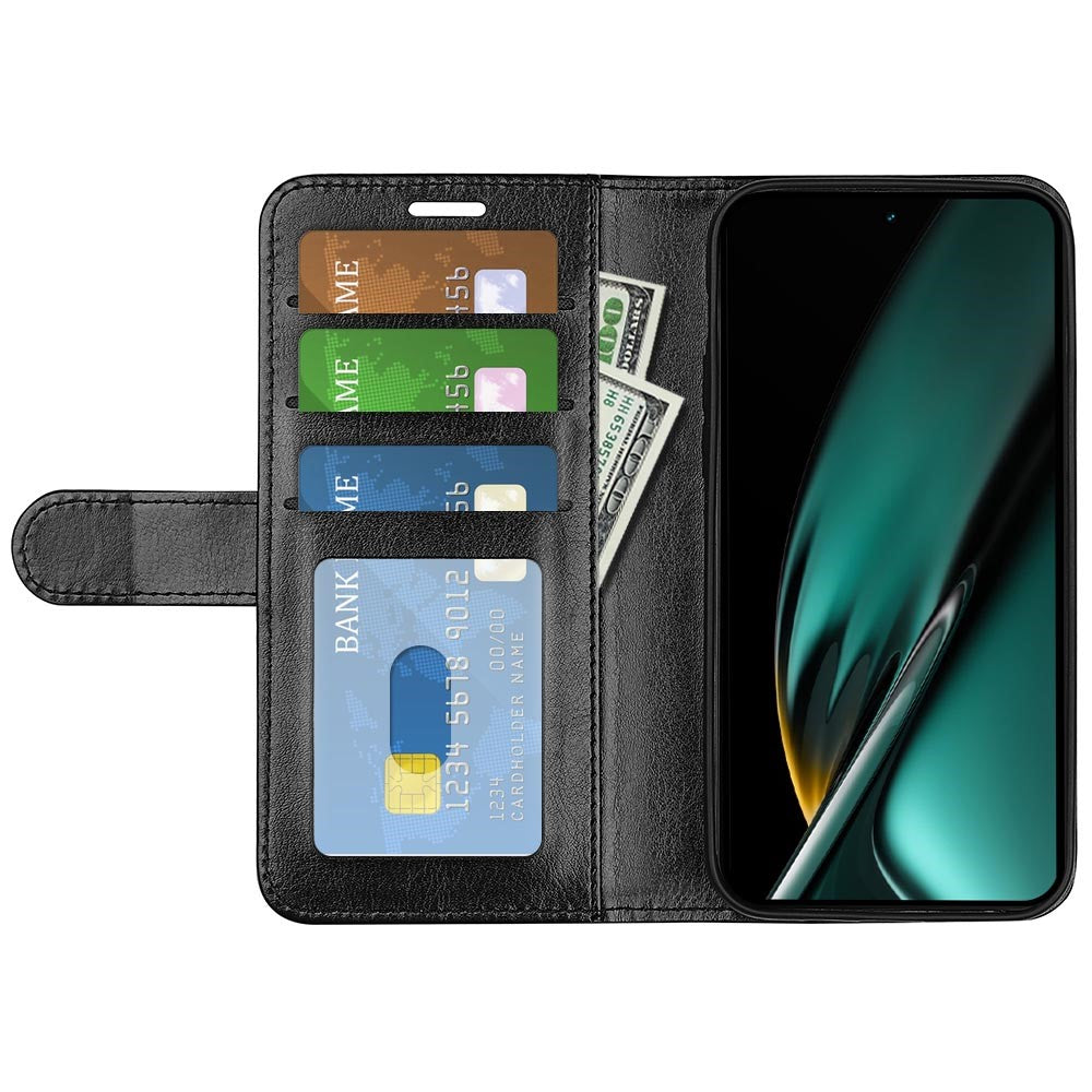 For Oppo K11 5G Phone Cover Crazy Horse Texture Wallet Case PU Leather Stand Full Protection Shell