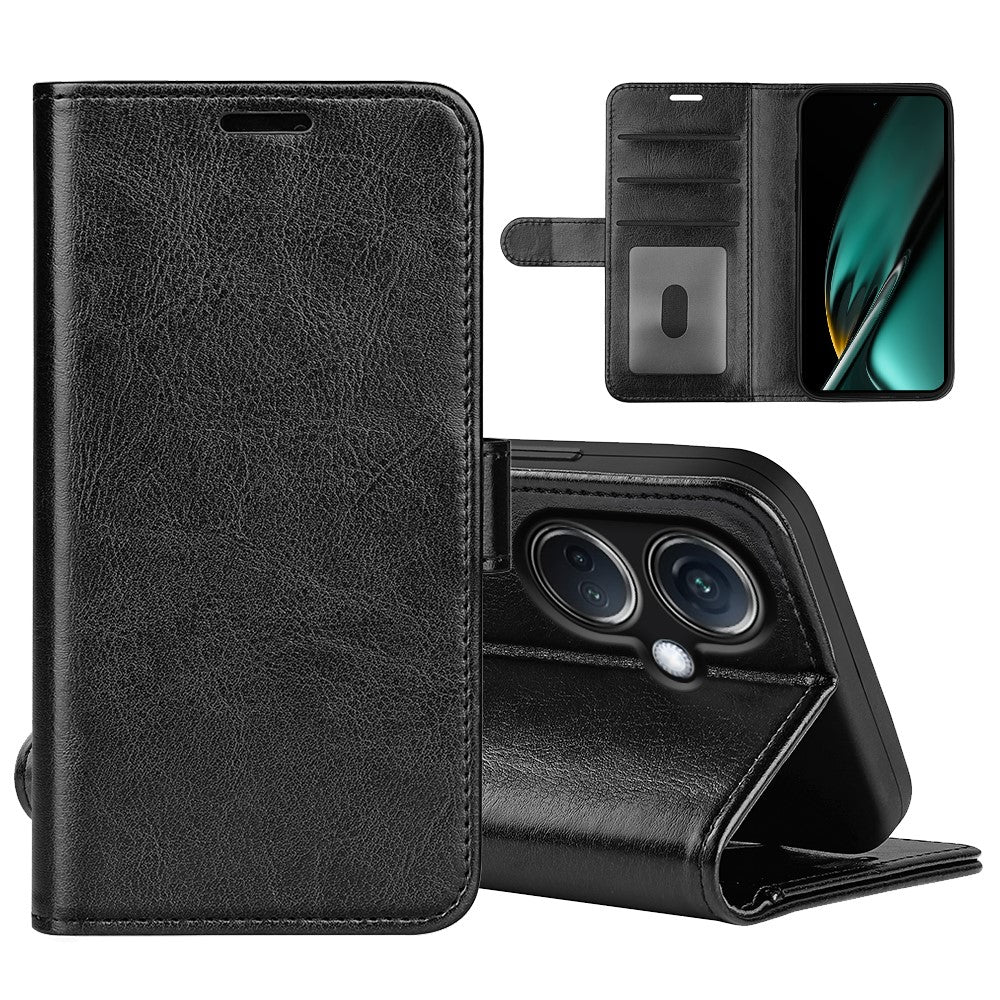For Oppo K11 5G Phone Cover Crazy Horse Texture Wallet Case PU Leather Stand Full Protection Shell