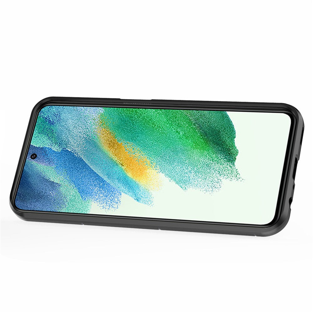 For Samsung Galaxy S23 FE Hybrid Hard PC Soft TPU Phone Case Ring Holder Kickstand Cover