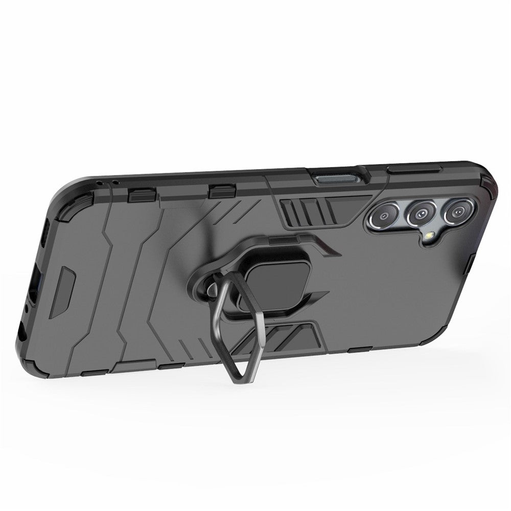 For Samsung Galaxy S23 FE Hybrid Hard PC Soft TPU Phone Case Ring Holder Kickstand Cover